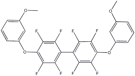 2,2',3,3',5,5',6,6'-octafluoro-4,4'-bis(3-methoxyphenoxy)-1,1'-biphenyl,85225-65-6,结构式