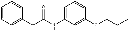 2-phenyl-N-(3-propoxyphenyl)acetamide 结构式