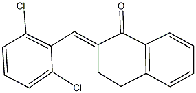 2-(2,6-dichlorobenzylidene)-3,4-dihydro-1(2H)-naphthalenone 化学構造式