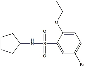 5-bromo-N-cyclopentyl-2-ethoxybenzenesulfonamide Structure