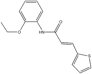 N-(2-ethoxyphenyl)-3-(2-thienyl)acrylamide,853348-55-7,结构式
