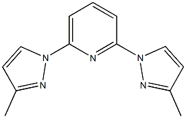 2,6-bis(3-methyl-1H-pyrazol-1-yl)pyridine Structure