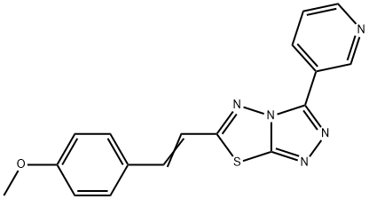 6-[2-(4-methoxyphenyl)vinyl]-3-(3-pyridinyl)[1,2,4]triazolo[3,4-b][1,3,4]thiadiazole Structure