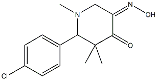 6-(4-chlorophenyl)-1,5,5-trimethyl-3,4-piperidinedione 3-oxime|