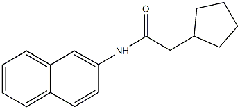 2-cyclopentyl-N-(2-naphthyl)acetamide,854419-50-4,结构式