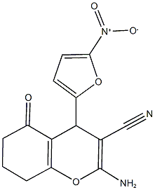 2-amino-4-(5-nitro-2-furyl)-5-oxo-5,6,7,8-tetrahydro-4H-chromene-3-carbonitrile|