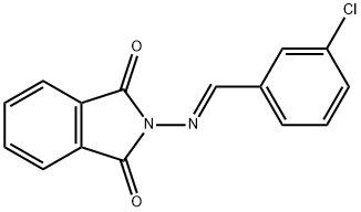 2-[(3-chlorobenzylidene)amino]-1H-isoindole-1,3(2H)-dione Struktur