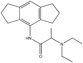 2-(diethylamino)-N-(1,2,3,5,6,7-hexahydro-s-indacen-4-yl)propanamide,85564-86-9,结构式