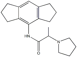 N-(1,2,3,5,6,7-hexahydro-s-indacen-4-yl)-2-(1-pyrrolidinyl)propanamide|