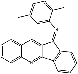 N-(2,5-dimethylphenyl)-N-(11H-indeno[1,2-b]quinolin-11-ylidene)amine Structure