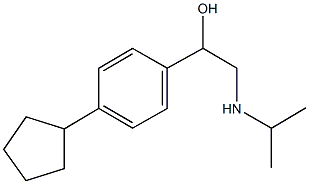 1-(4-cyclopentylphenyl)-2-(isopropylamino)ethanol Struktur