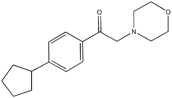 1-(4-cyclopentylphenyl)-2-(4-morpholinyl)ethanone Structure