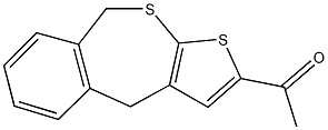 1-(4,9-dihydrothieno[2,3-c][2]benzothiepin-2-yl)ethanone,85690-26-2,结构式