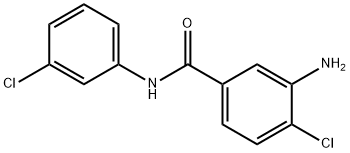 3-amino-4-chloro-N-(3-chlorophenyl)benzamide Structure