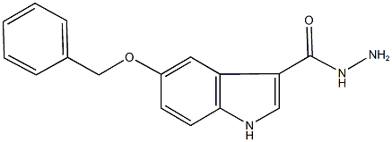 5-(苄氧基)吲哚-3-甲酰肼 结构式