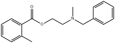 2-[benzyl(methyl)amino]ethyl 2-methylbenzoate 结构式