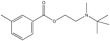 2-[tert-butyl(methyl)amino]ethyl 3-methylbenzoate 结构式