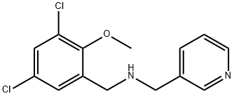 N-(3,5-dichloro-2-methoxybenzyl)-N-(3-pyridinylmethyl)amine Struktur