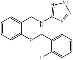 N-{2-[(2-fluorobenzyl)oxy]benzyl}-N-(2H-tetraazol-5-yl)amine,861235-80-5,结构式