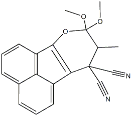 86143-78-4 8,8-dimethoxy-9-methyl-8,9-dihydro-10H-acenaphtho[1,2-b]pyran-10,10-dicarbonitrile