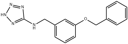 N-[3-(benzyloxy)benzyl]-2H-tetraazol-5-amine Struktur