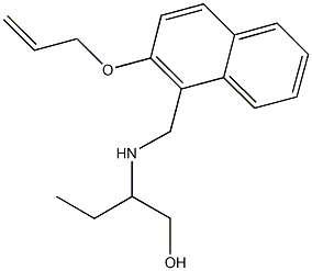 2-({[2-(allyloxy)-1-naphthyl]methyl}amino)-1-butanol Struktur