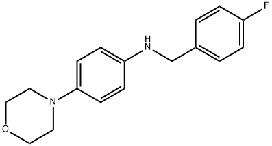 N-(4-fluorobenzyl)-N-[4-(4-morpholinyl)phenyl]amine Structure