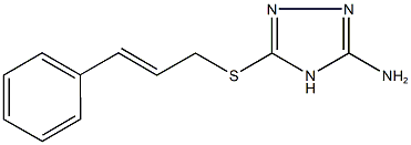 5-(cinnamylsulfanyl)-4H-1,2,4-triazol-3-amine 化学構造式