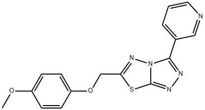 6-[(4-methoxyphenoxy)methyl]-3-(3-pyridinyl)[1,2,4]triazolo[3,4-b][1,3,4]thiadiazole Structure