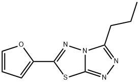 6-(2-furyl)-3-propyl[1,2,4]triazolo[3,4-b][1,3,4]thiadiazole Structure