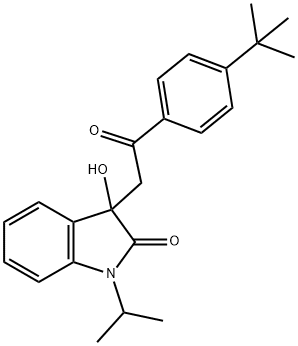 3-[2-(4-tert-butylphenyl)-2-oxoethyl]-3-hydroxy-1-isopropyl-1,3-dihydro-2H-indol-2-one|