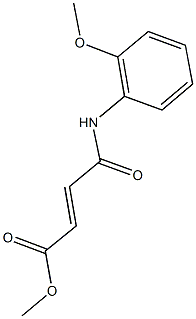 methyl 4-(2-methoxyanilino)-4-oxo-2-butenoate Struktur