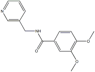 3,4-dimethoxy-N-(3-pyridinylmethyl)benzamide Structure