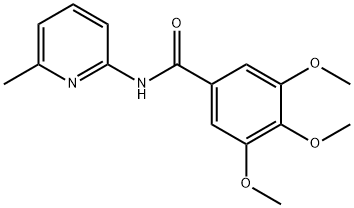 3,4,5-trimethoxy-N-(6-methyl-2-pyridinyl)benzamide Structure