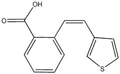 2-[2-(3-thienyl)vinyl]benzoic acid Structure