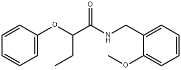N-(2-methoxybenzyl)-2-phenoxybutanamide,86455-29-0,结构式