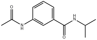 3-(acetylamino)-N-isopropylbenzamide 化学構造式