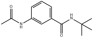 3-(acetylamino)-N-(tert-butyl)benzamide Struktur