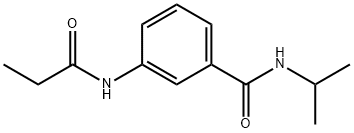 N-isopropyl-3-(propionylamino)benzamide 结构式