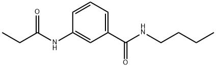 N-butyl-3-(propionylamino)benzamide,86478-76-4,结构式