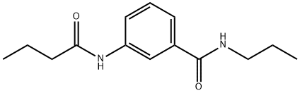 3-(butyrylamino)-N-propylbenzamide Struktur