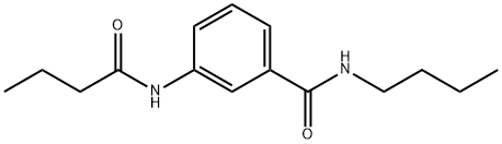 N-butyl-3-(butyrylamino)benzamide Structure