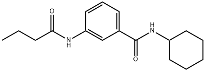 3-(butyrylamino)-N-cyclohexylbenzamide|