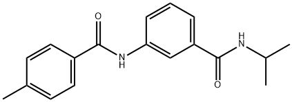 N-isopropyl-3-[(4-methylbenzoyl)amino]benzamide Structure