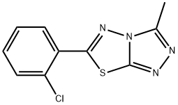 6-(2-chlorophenyl)-3-methyl[1,2,4]triazolo[3,4-b][1,3,4]thiadiazole Struktur