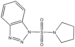 1-(1-pyrrolidinylsulfonyl)-1H-1,2,3-benzotriazole 结构式