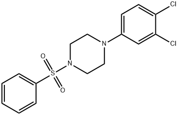 1-(3,4-dichlorophenyl)-4-(phenylsulfonyl)piperazine Structure