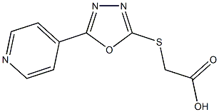 {[5-(4-pyridinyl)-1,3,4-oxadiazol-2-yl]sulfanyl}acetic acid|