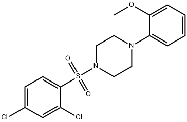 1-[(2,4-dichlorophenyl)sulfonyl]-4-(2-methoxyphenyl)piperazine Structure