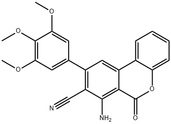 866735-29-7 7-amino-6-oxo-9-(3,4,5-trimethoxyphenyl)-6H-benzo[c]chromene-8-carbonitrile